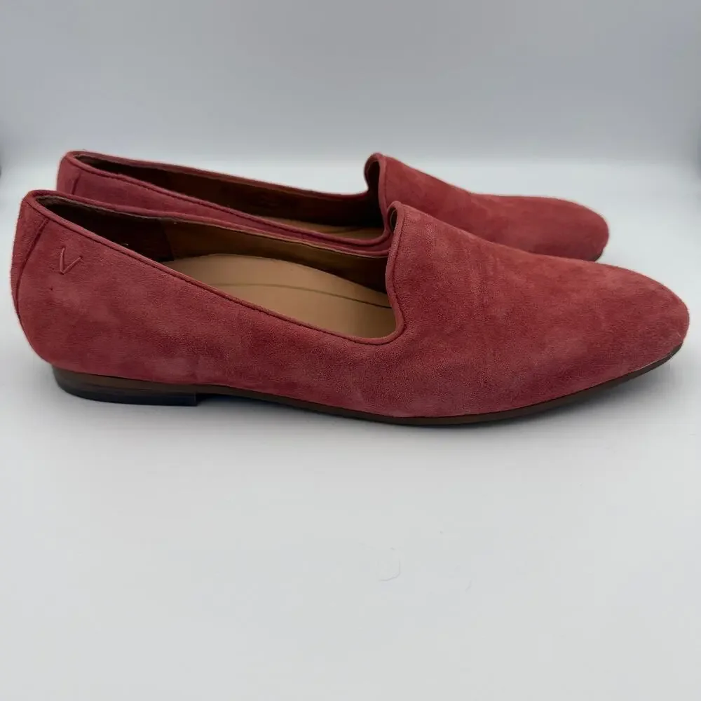 Vionic Dusty Rose Suede Loafers Women's 11 NWOT